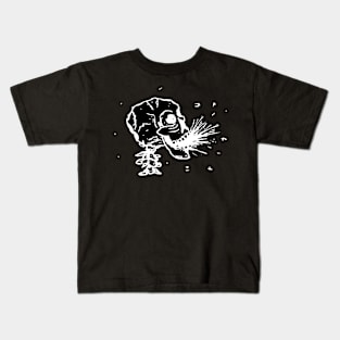 Dark and Gritty Spitting Skull Kids T-Shirt